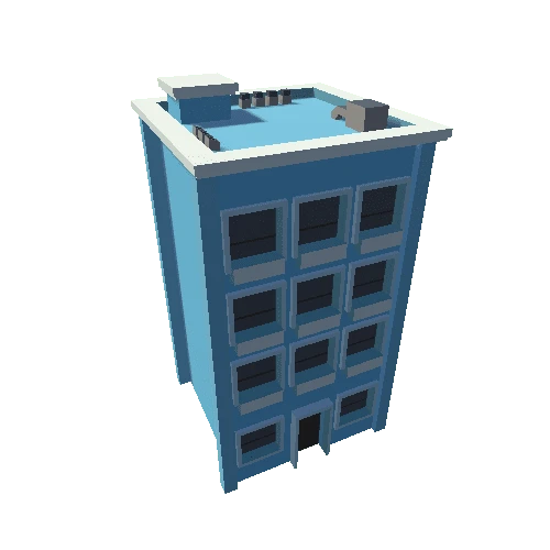 Medium Building - Blue 01